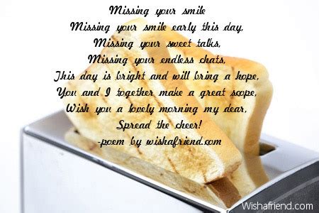Good morning text messages to make her and smile. Good Morning Poem for Her, Missing your smile