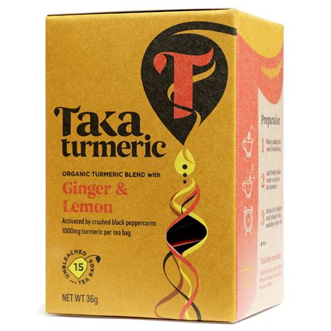 Ginger Lemon Tea Bio Taka Turmeric Dutch CBD Farmers