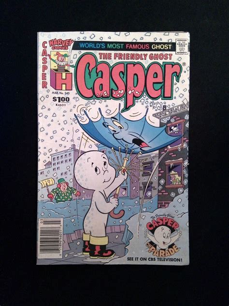 Casper The Friendly Ghost 245 3rd Series Harvey Comics 1986 Fn Newsstand Comic Books