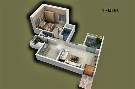 Awesome Interior For 1bhk Flat Photographs Cute Homes