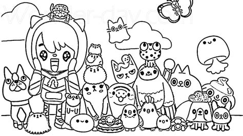 Toca Boca Coloring Pages Free Free Printable Templates