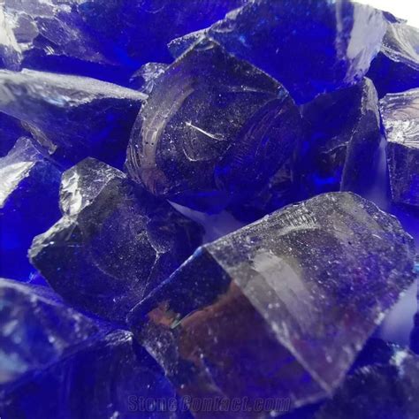 Good Quality Gd Cobalt Blue Precious Stone Pebble Ball Stone Boulders From China