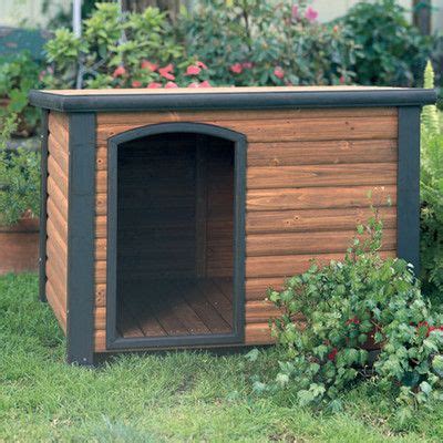 Small dogs, especially, need a safe place where they can make their own when spending time outside. ProConcepts K-9 Lodge Dog House | Large dog house, Dog ...