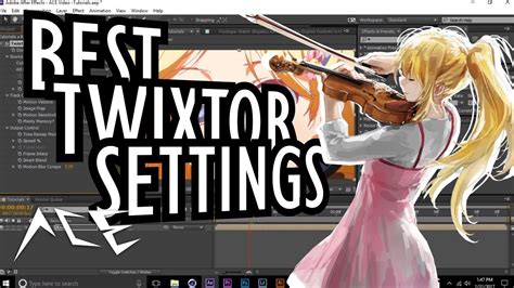 After Effects Amv Twixtor Tutorial Best Settings Youtube