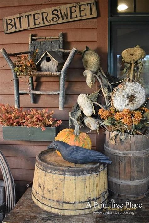 42 Gorgeous Fall Porch Farmhouse Style Ideas For You Primitive