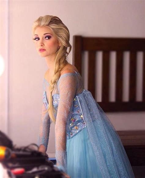 Elsa In Real Life Frozen Elsa Dress Cosplay Outfits Reign Fashion