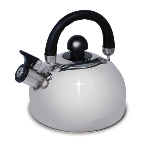 Campfire Whistling Kettle Stainless Steel 2 5L Outback Adventures