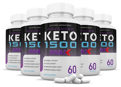 5 Pack Advanced Keto 1500 Max 1200mg Pills Advanced Ketogenic Supplement Real Exogenous