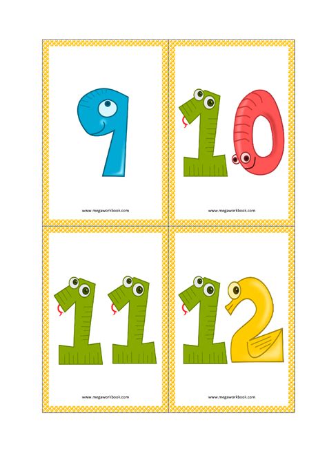 Number Flashcards Number Flashcards Printable Free 1 To 10 1 To