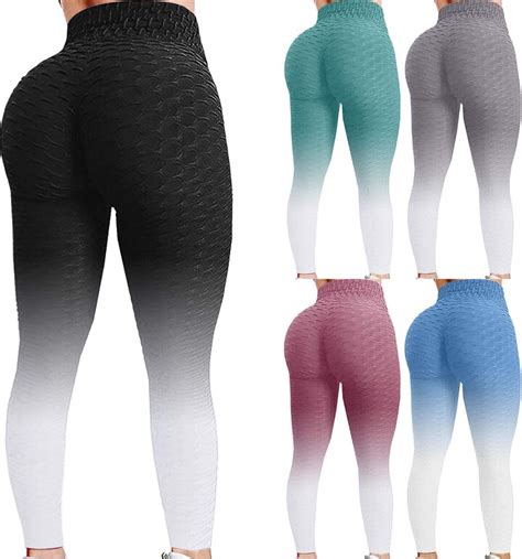 Covidi Honeycomb High Waist Gym Leggings Women Slim Fit Scrunch Butt