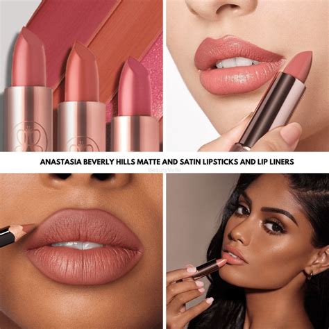 Anastasia Beverly Hills Matte Satin Lipsticks And Lip Liners