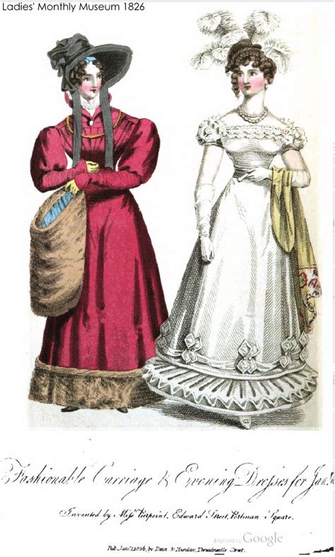 Two Nerdy History Girls Fashions For January 1826