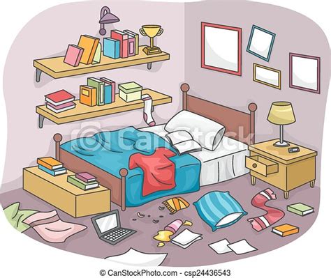Aprende esta canción y muchas mas en acordesweb. Cuarto desordenado. La ilustración de una habitación ...