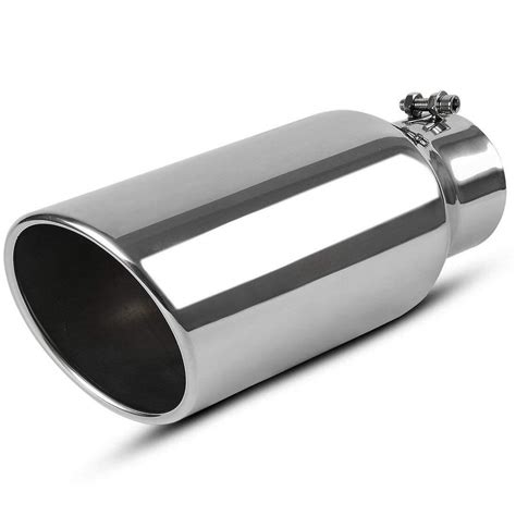4 Inch Inlet Chromed Exhaust Tipuniversal Stainless Steel Diesel