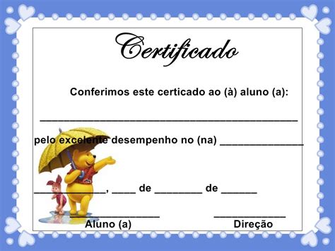 Total Imagem Modelo De Certificado De Aluno Destaque Br