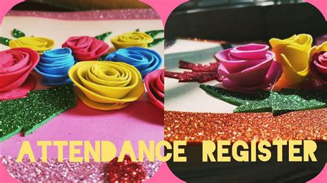 Attendance Register Coverdecorationhandmade File Youtube