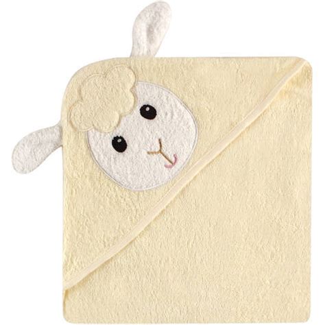 Luvable Friends Cotton Terry Animal Hooded Towel Lamb