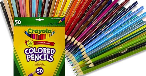 Download Crayola 50 Count Colored Pencils $3.97 (Reg $12.99)