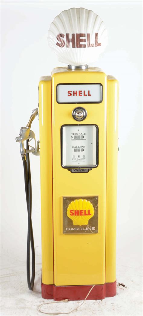 Wayne 70 Gas Pump Restored In Shell Gasoline Auctions And Price Archive