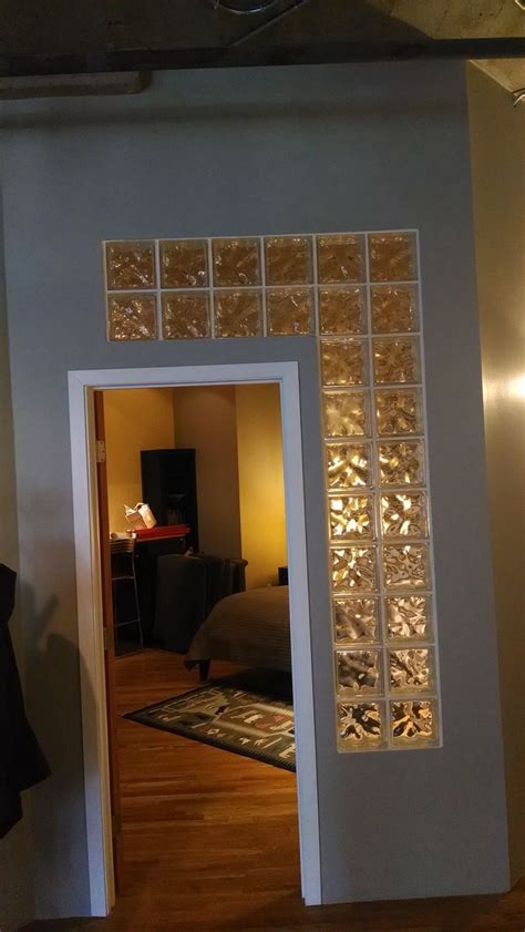 Glass Block Wall Want In Condo To Finish Partial Walls To Ceiling