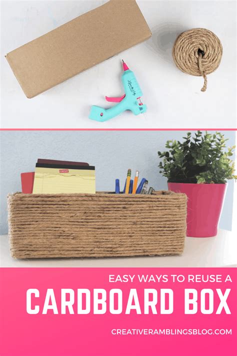 3 Ways To Upcycle Cardboard Boxes For Storage Creative Ramblings