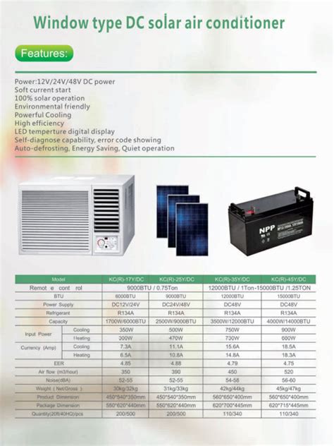 Buy Wholesale China 9000btu 18000btu Solar Air Conditioner Acdc Home
