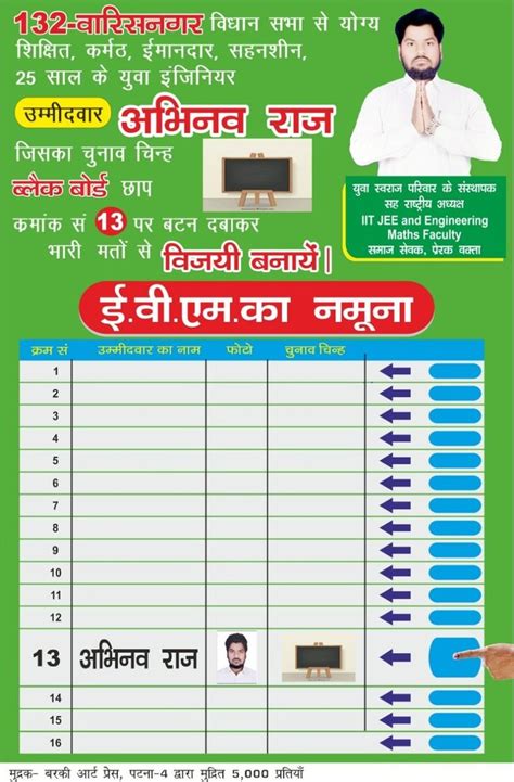 Panchayat Election Poster Printing At Rs 2square Inch In Patna