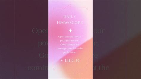 Daily Horoscope Virgo Youtube