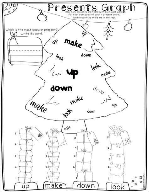 Christmas Sight Words Pre Primer By Teach Simple