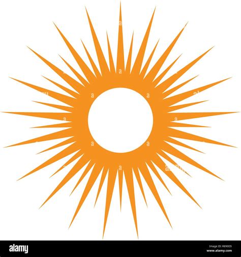 Sun Vector Illustration Icon Logo Template Design Stock Vector Image