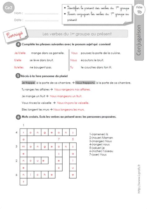 84 fiches d'exercices à télécharger, modifier, imprimer, faire en ligne. ce2: conjugaison-fiches i-profs