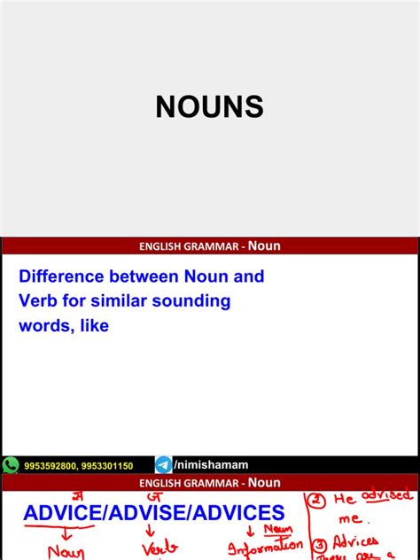 Grammar Guide To Common Nouns And Their Usage Pdf English Grammar