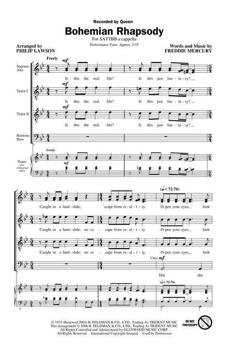 Johnny fiama and sal minella performed a parody rendition of the song during the 2005 jerry lewis mda labor day telethon. Bohemian Rhapsody Noten Klavier Kostenlos - Mama Just ...