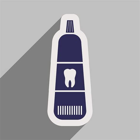 icon of tooth paste in flat style vector eps ai uidownload