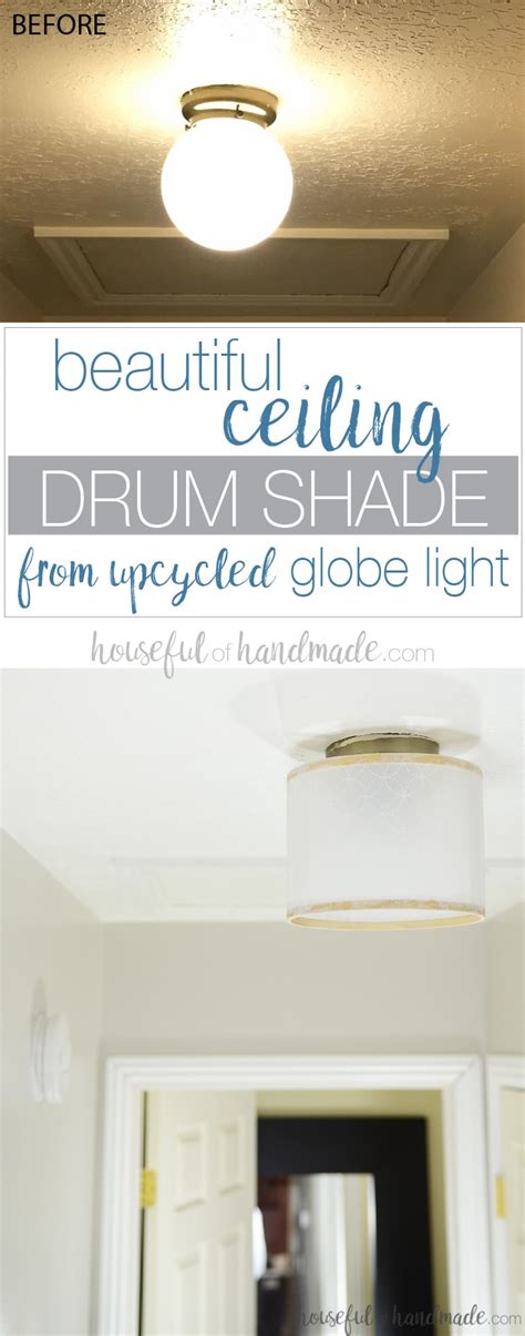 Diy Drum Ceiling Light Upcycle Houseful Of Handmade