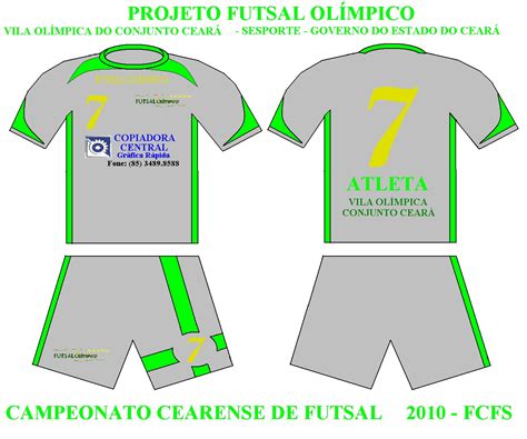 Vila Olímpica do Conjunto Ceará UNIFORME OFICIAL FUTSAL OLÍMPICO 2010