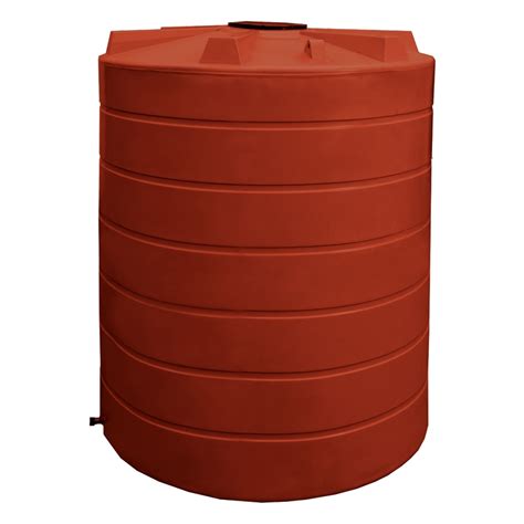 Clark Tanks 4500l Round Poly Water Tank Heritage Red Bunnings Warehouse