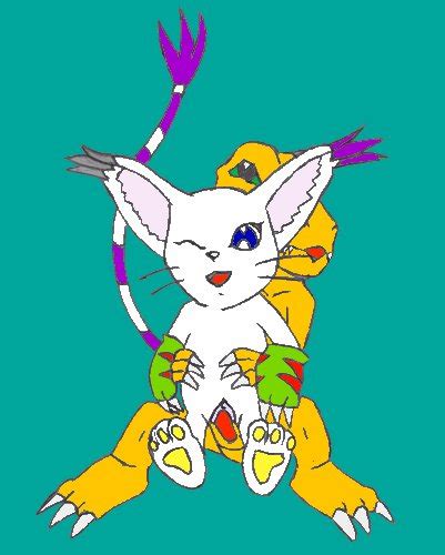 Rule 34 Agumon Color Digimon Female Fur Furry Gatomon Interspecies