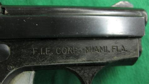 Fie Corp Blued Small Compact Titan 25 Cal Semi Auto Pistol Nice Carry