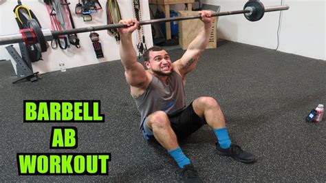 Intense 5 Minute Barbell Ab Workout Youtube
