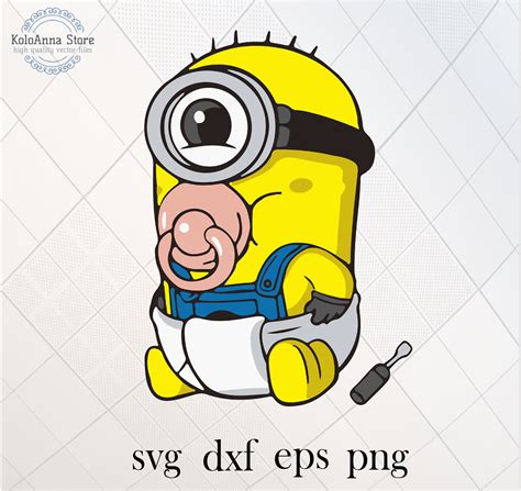 Baby Minion Svg Minions Svg Despicable Me Svg Baby Svg Etsy