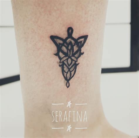 Arwen Lotr Tattoo Ankle Tatouage Cheville Idées De Tatouages Tatouage