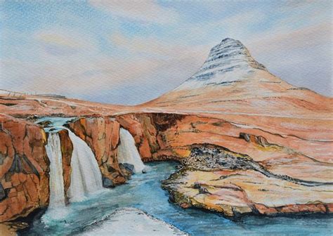 Icelandic Landscape Painting By Mike Paget Saatchi Art