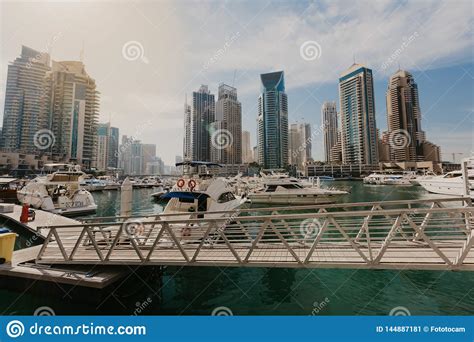 January 02 2019 Panoramic View With Modern Skyscrapers And Water