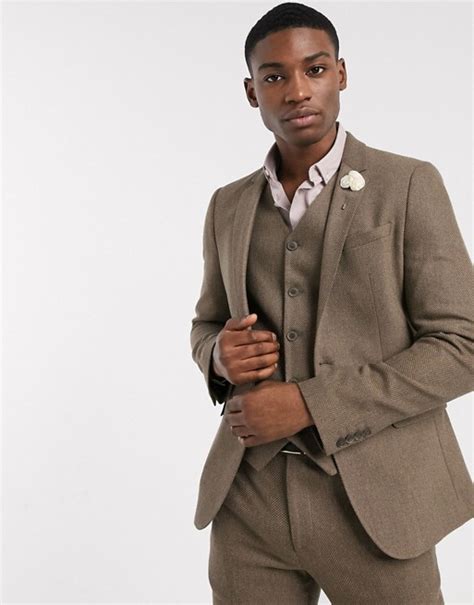 Collection by christopher o'gilvie • last updated 7 days ago. ASOS DESIGN wedding skinny wool mix suit jacket in camel ...