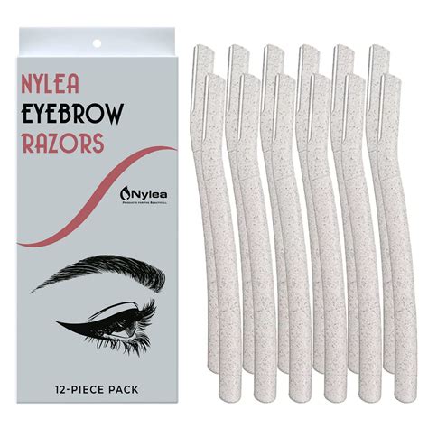 12 Pack Nylea Eyebrow Razor Trimmer Extra Precision Eco