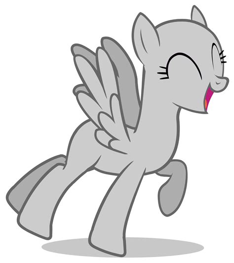 Mlp Happy Pegasus Pony Jumping Flash Base My Little Pony