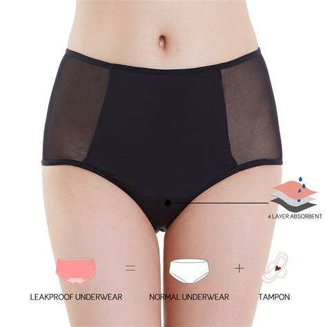 intiflower customized high waist plus size lace wholesale leak proof underwear period panties 4