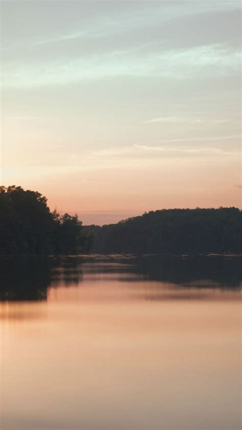 Nature Sunset Calm Mountain Lake Scenery Iphone 6 Plus Wallpaper