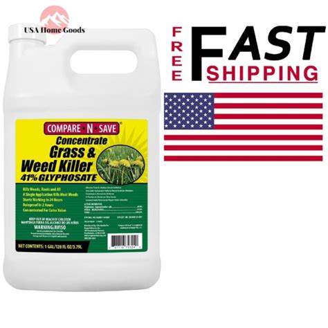 Compare N Save Concentrate Grass Weed Killer Glyphosate Gal Rainproof Ebay